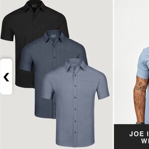 Fresh Clean Threads Black  Button-Up Shirt